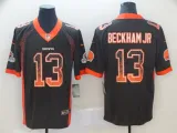Nike 2018 Cleveland Browns #13 Odell Beckham Jr Black Drift Fashion Color Rush Limited Jersey