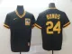 MLB Pittsburgh Pirates #24 Bonds Black Throwback Mens Jersey