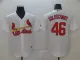 MLB Cardinals#46 Goldschmidt White Game Men's Jersey