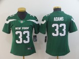 Women New York Jets #33 Jamal Adams Green Vapor Untouchable Limited Stitched NFL Jersey