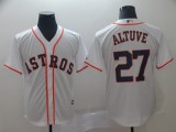 MLB Houston Astros #27 Altuve White Game Jersey