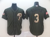 MLB Phillies #3 Bryce Harper Salute to Service Green Game Jersey