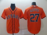 MLB Houston Astros #27 Altuve Orange Game Jersey