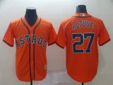 MLB Houston Astros #27 Altuve Orange Game Jersey