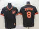 MLB Baltimore Orioles #8 Ripken Black Throwback Mens Jersey