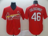 MLB Cardinals #46 Goldschmidt Red Game Men's Jersey