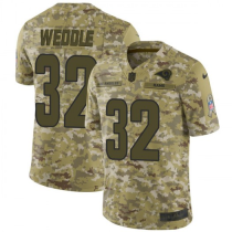 Nike Los Angeles Rams #32 Eric Weddle Camo 2018 Salute to Service Limited Jersey