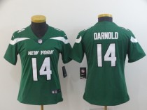 Women New York Jets #14 Sam Darnold Green Vapor Untouchable Limited Stitched Jersey