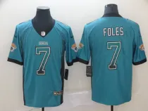 Nike 2018 Jacksonville Jaguars #7 Foles Drift Fashion Color Rush Limited Jersey