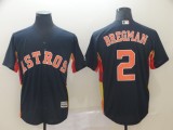 MLB Houston Astros #2 Bregman Navy Blue Game Jersey