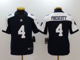 Youth Dallas Cowboys #4 Prescott Blue Vapor Untouchable Thanksgiving Limited Jersey