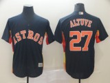 MLB Houston Astros #27 Altuve Navy Blue Game Jersey