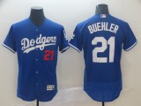 MLB Los Angeles Dodgers #21 Buehler Blue Elite Jersey