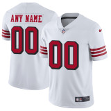 Men's San Francisco 49ers Customized White Color Rush Limited Jersey