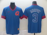 Atlanta Braves #3 Murphy Blue Throwback Men Jersey