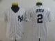 Youth New York Yankees #2 Jeter White MLB Jersey