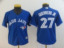 Youth MLB Toronto Blue Jays #27 Guerrero Jr Blue Jersey