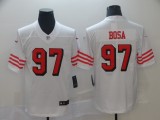 Nike San Francisco 49ers #97 Nick Bosa White Color Rush Limited Jersey