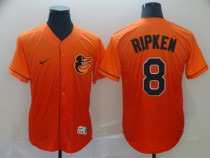 MLB Baltimore Orioles #8 Ripken Orange fadeaway Mens Jersey