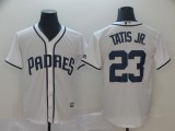 MLB San Diego Padres #23 Tatis Jr. White Game Men's Jersey