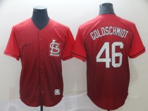 MLB Cardinals #46 Goldschmidt Red Fadeaway Men Jersey