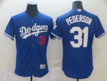 MLB Los Angeles Dodgers #31 Pederson Blue Elite Jersey