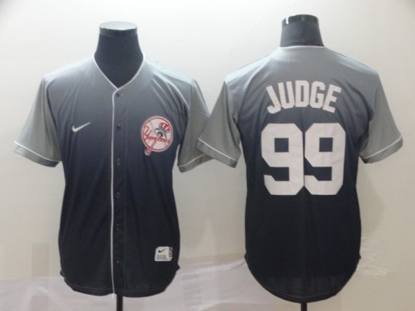 MLB New York Yankees #99 Judge Grey Fadeaway Mens Jersey