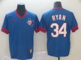 MLB Texas Rangers #34 Ryan Blue Throwback Mens Jersey