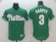 MLB Phillies #3 Bryce Harper Green Flex Base Elite Men Jersey