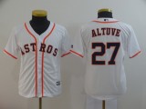 Kids Houston Astros #27 Altuve White New Jersey