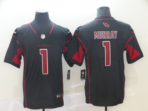 Men's NFL Arizona Cardinals #1 Murray Black Color Rush Limited Jersey