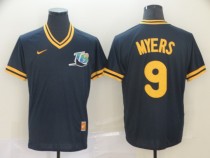 MLB Tampa Bays Rays #9 Myers Navy Blue Throwback Mens Jersey