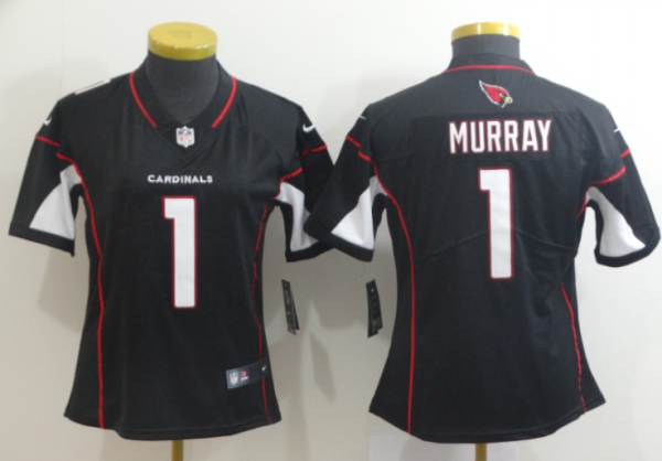 Women Arizona Cardinals #1 Murray Black Vapor Untouchable Limited Jersey