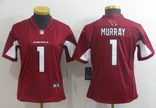 Women Arizona Cardinals #1 Murray Red Vapor Untouchable Limited Jersey