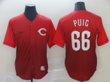 Men's MLB Cincinnati Reds #66 Puig Red Fadeaway Men Jersey