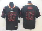 Nike San Francisco 49ers #97 Bosa Lights Out Black Color Rush Limited Jersey