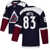 Men's Adidas Colorado Avalanche #83 Nieto Navy Blue Stitched NHL Jersey