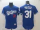 MLB Los Angeles Dodgers #31 Piazza Blue Elite Jersey