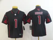 Youth Arizona Cardinals #1 Murray Black Color Rush Limited Jersey