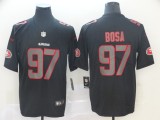 Nike San Francisco 49ers #97 Nick Bosa Fashion Impact Black Color Rush Limited Jersey