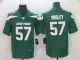 Men's New York Jets #57 Mosley Green Vapor Untouchable Limited Stitched Jersey