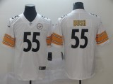 Pittsburgh Steelers #55 Bush White Vapor Untouchable Player Limited  Jersey