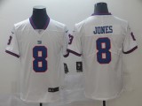 Men's New York Giants #8 Jones White Color Rush Limited Stitched Jersey