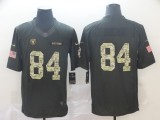 NFL Oakland Raiders #84 Brown Olive Salute to Service Limited Jersey