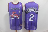 NBA Raptors 2 Kawhi Leonard Purple Hardwood Classics Men Jersey