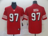 Men's San Francisco 49ers #97 Bosa Nike Red Color Rush Vapor Untouchable Limited Player Jersey