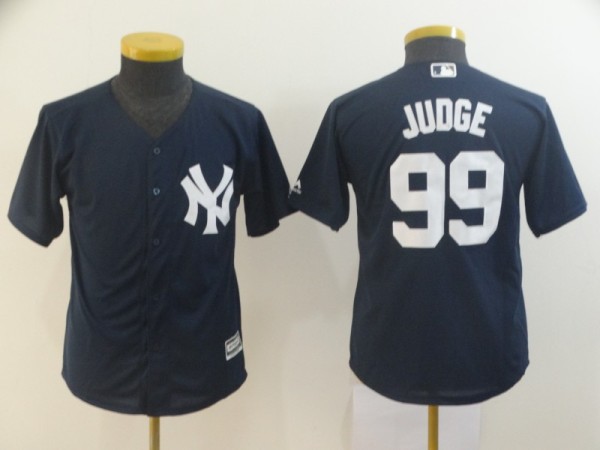 Youth New York Yankees #99 Aaron Judge Blue MLB Jersey