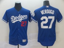 MLB Los Angeles Dodgers #27 Verdugo Blue Elite Jersey