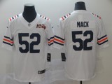 Men's Chicago Bears #52 Khalil Mack White 2019 100th Season Limited Stitched NFL Jersey