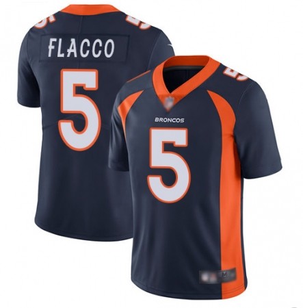 Youth Denver Broncos #5 Joe Flacco Blue Alternate Vapor Untouchable Limited Player NFL Jersey